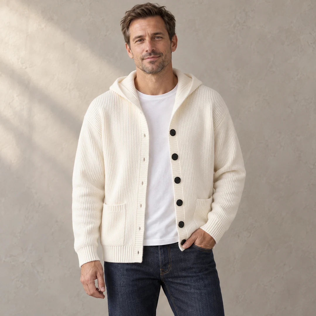 Harrison Hooded Knit Cardigan