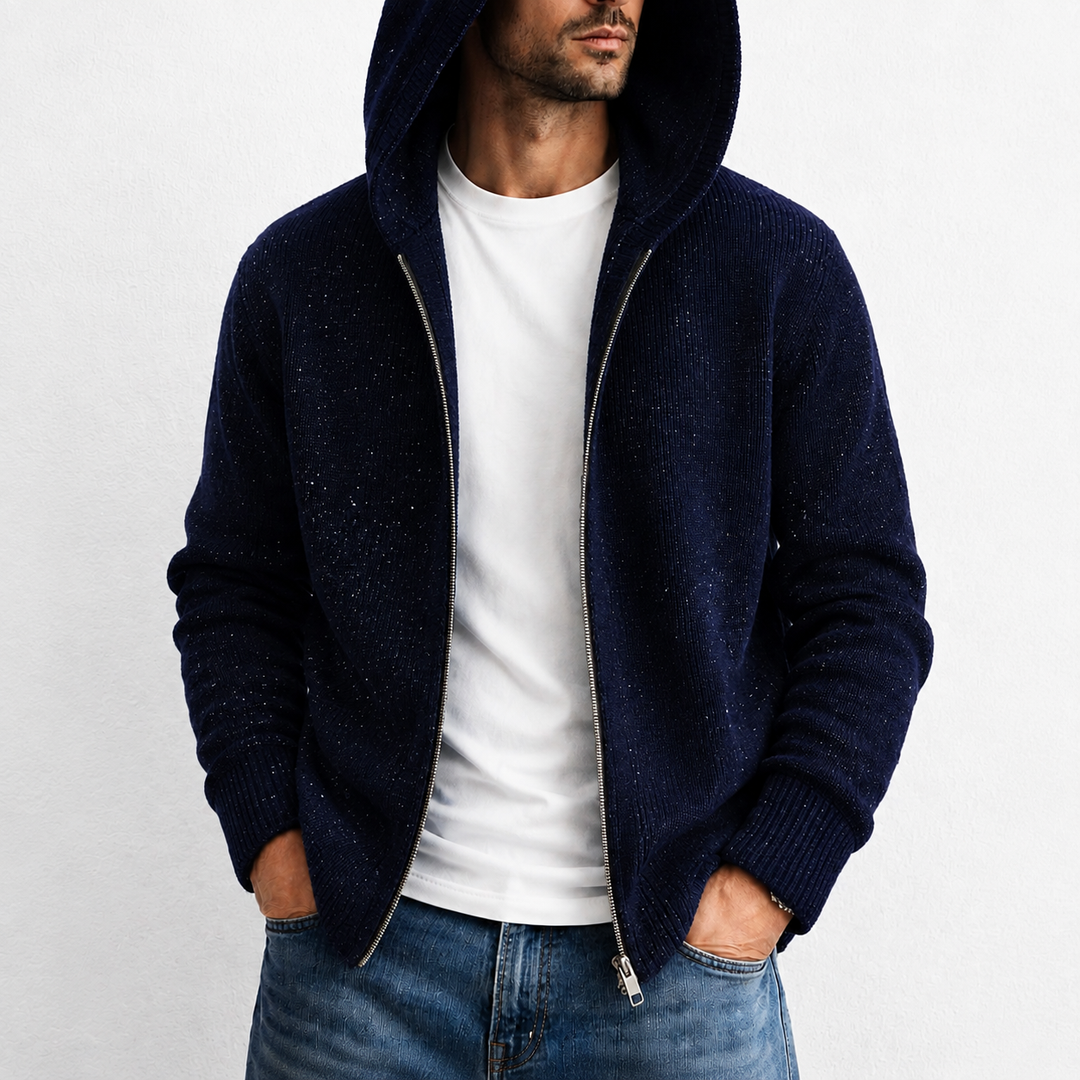 Lennox Marled Zip Cardigan