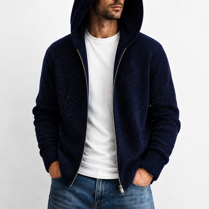Lennox Marled Zip Cardigan