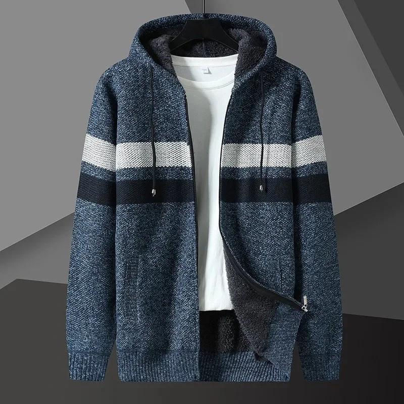 Helsinki Stripe-Knit Hoodie