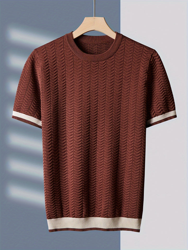 Jace Jacquard Knit Tee