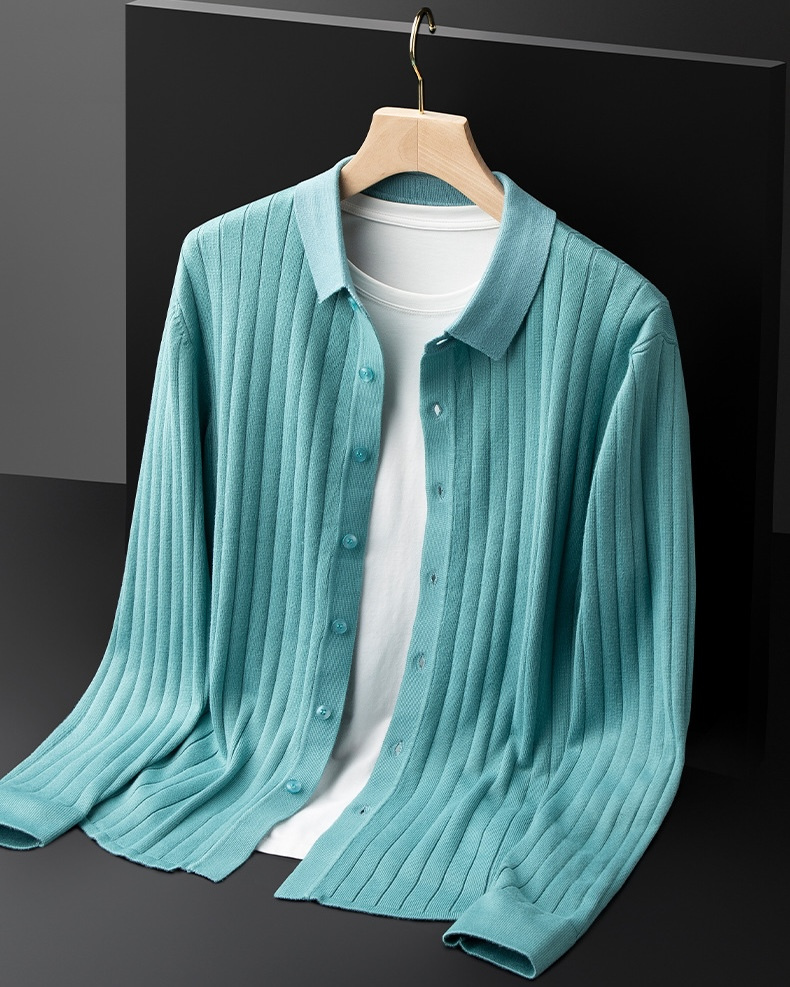 Dalton Ribbed Knit Cardigan