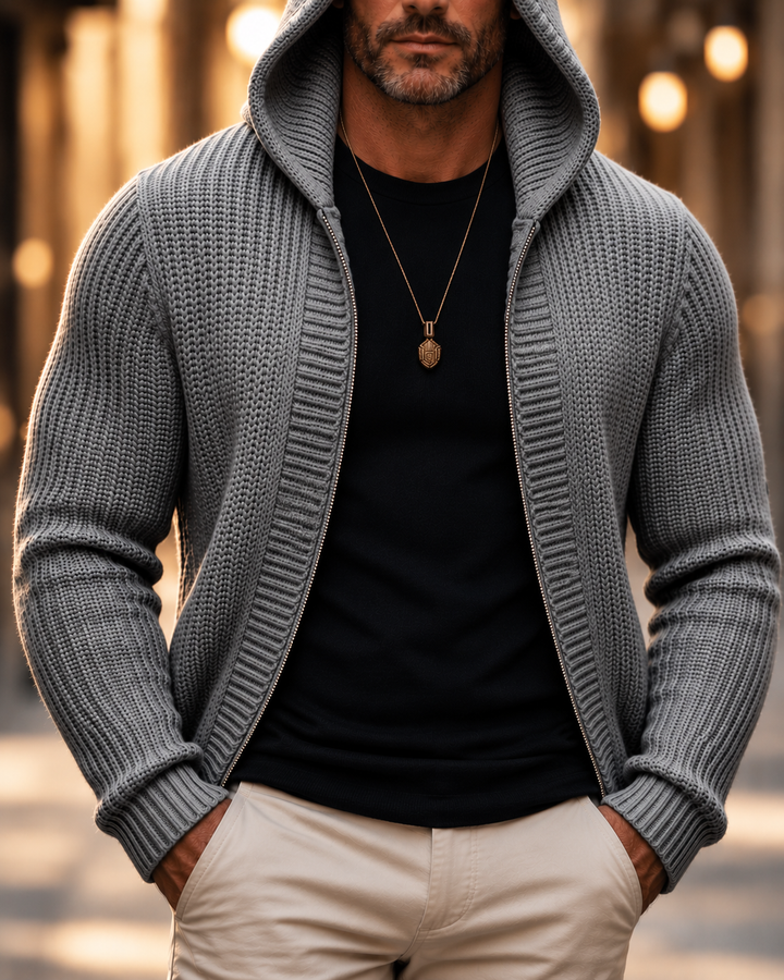 Whitmore Hooded Zip Cardigan