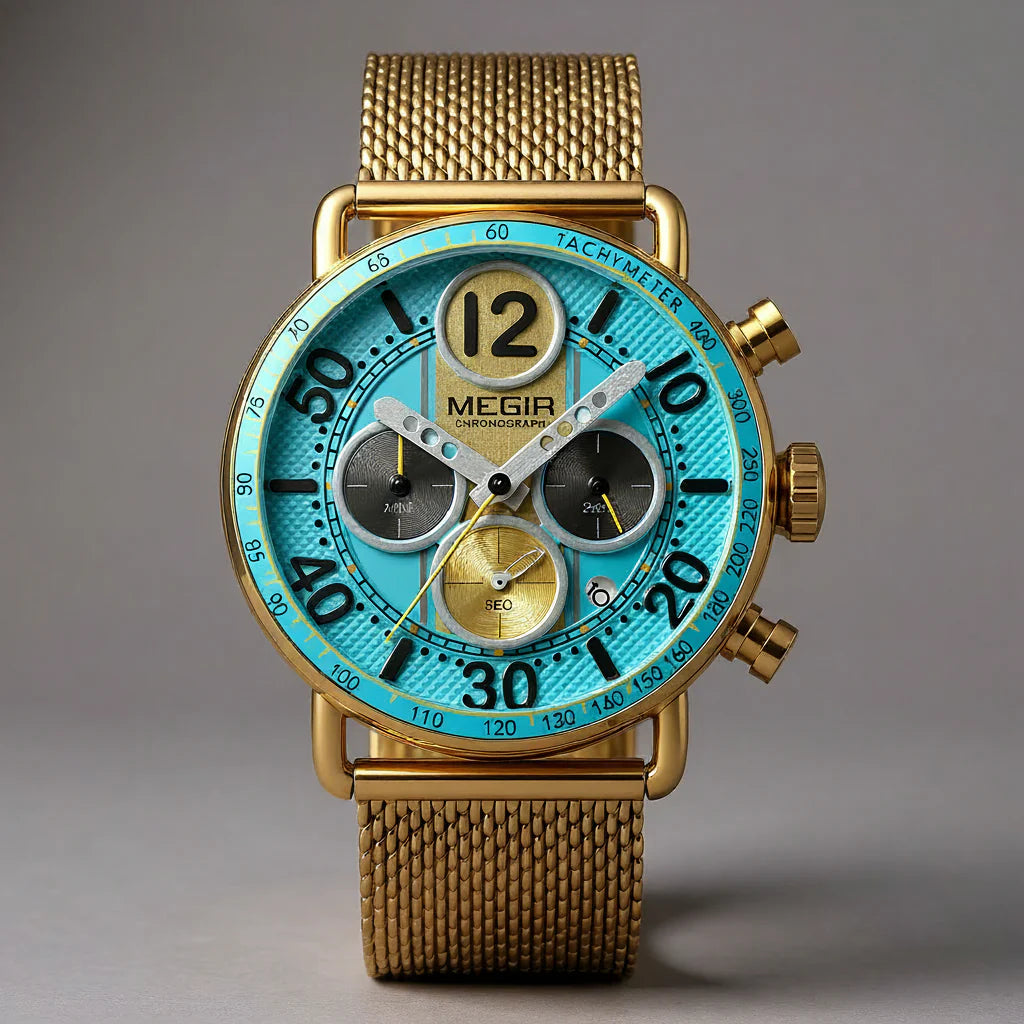 Monaco Azure Chronograph — 44mm