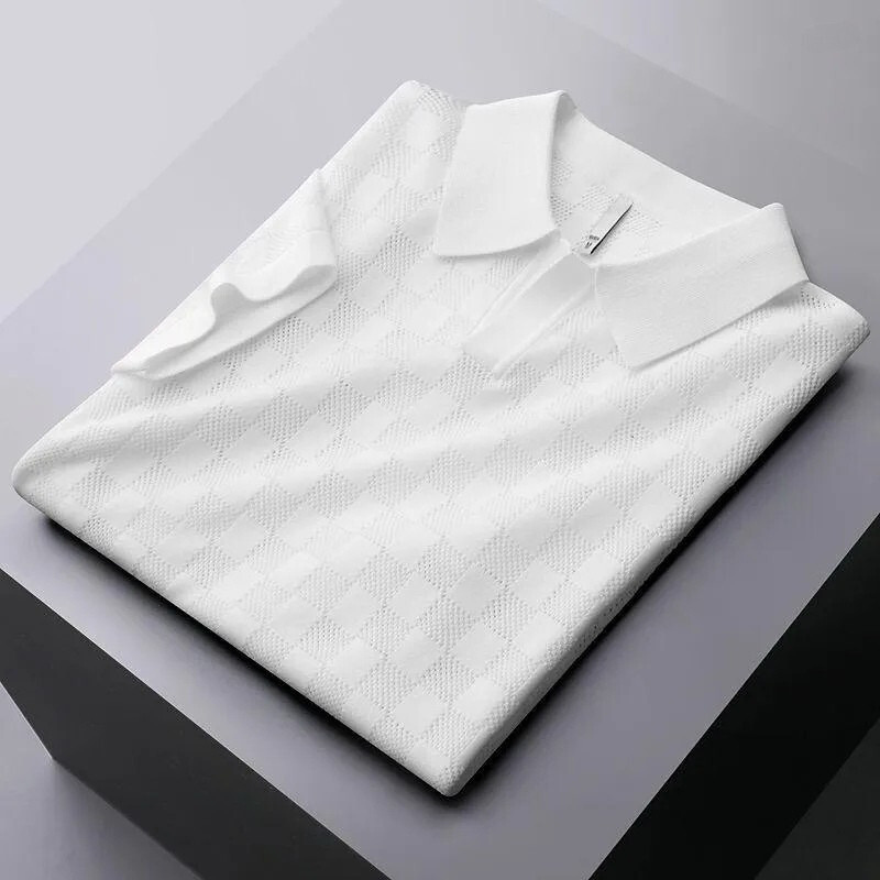 Carson Jacquard Weave Polo