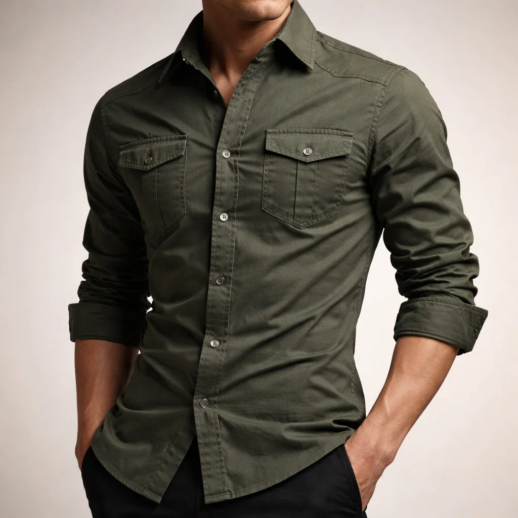 Harlow Garment-Washed Field Shirt