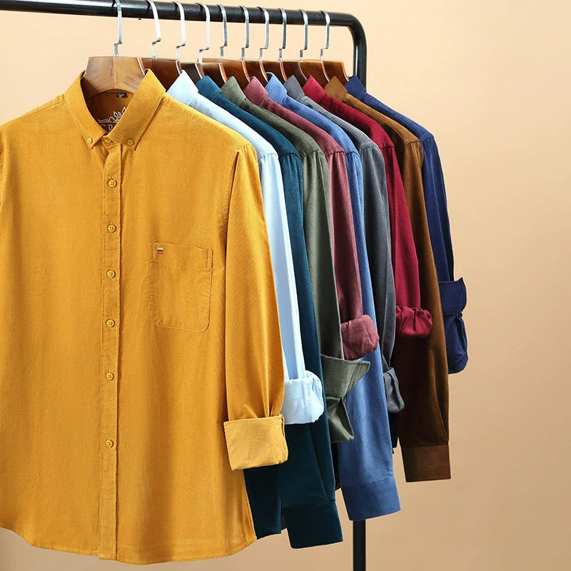 Charleston Pure Cotton-Corduroy Shirt