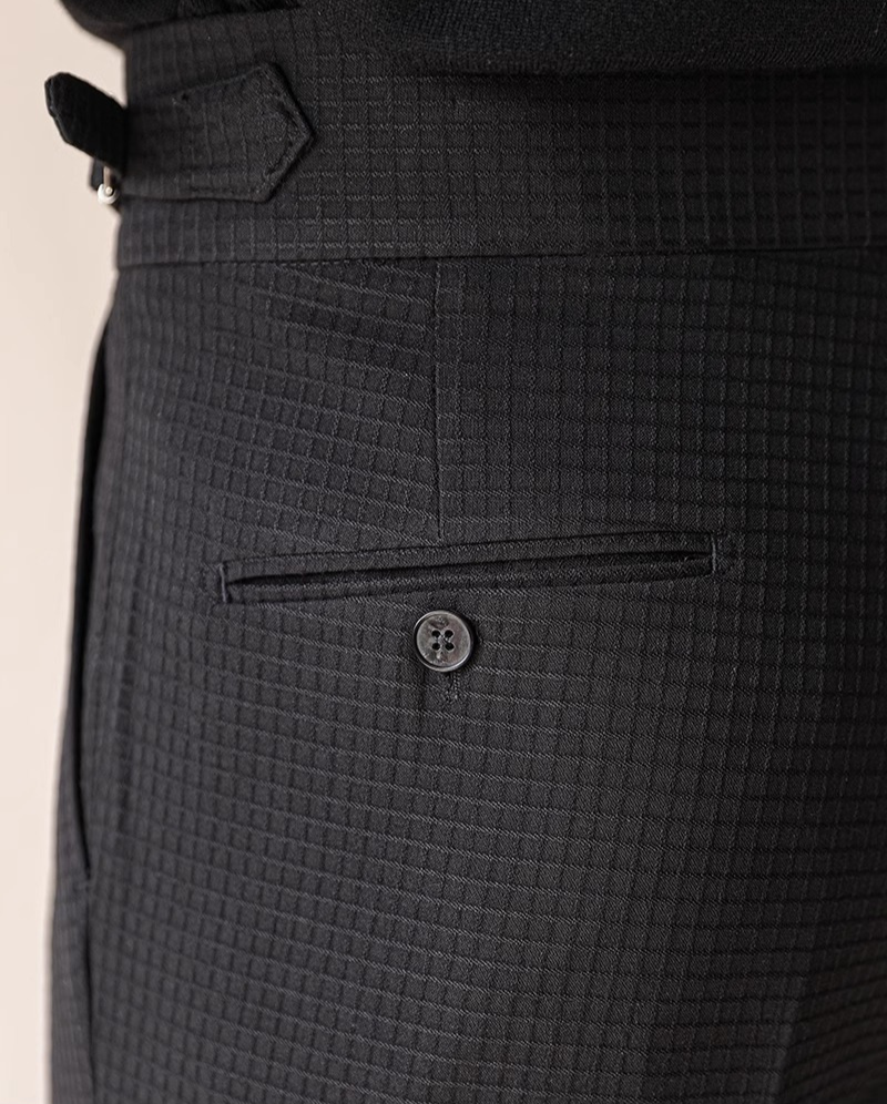 Cambridge Textured Pleated Trousers