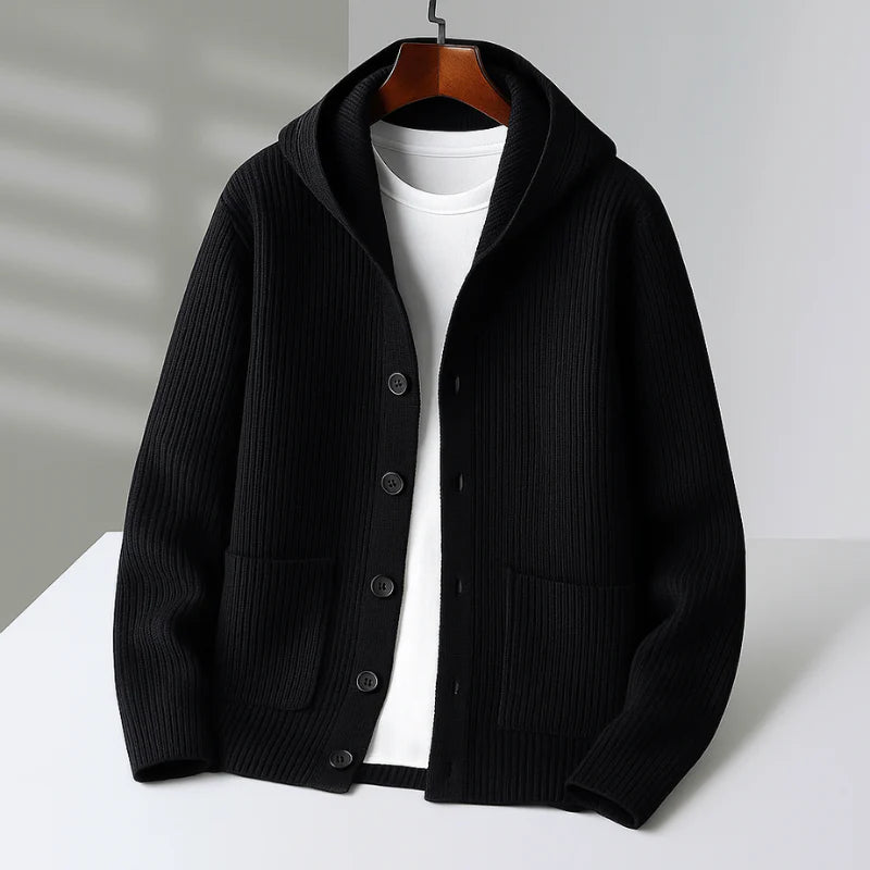 Hudson Hooded Knit Cardigan