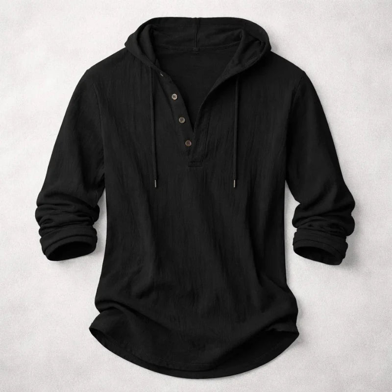 Colton Hooded Henley Shirt