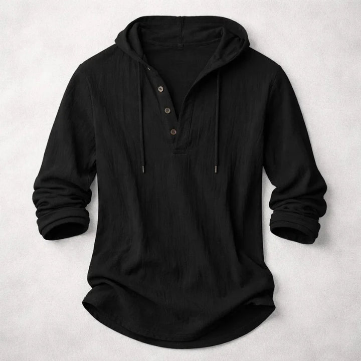 Colton Hooded Henley Shirt