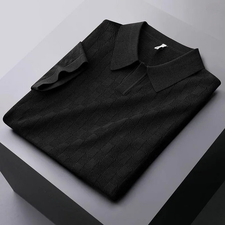 Carson Jacquard Weave Polo
