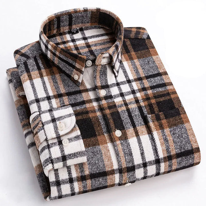 Rockwell Brushed Cotton Flannel Shirt