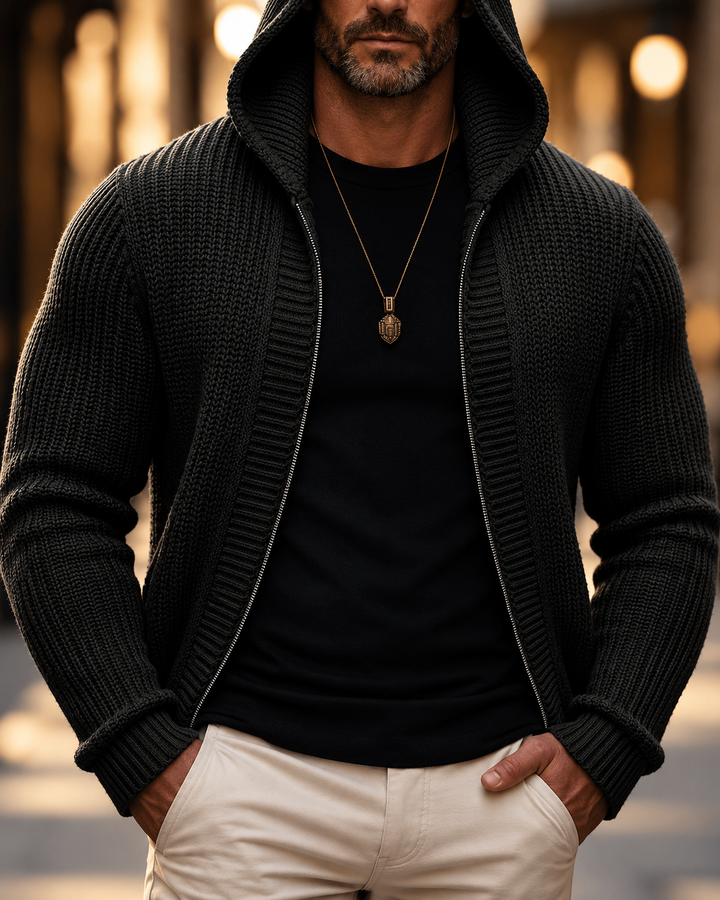 Whitmore Hooded Zip Cardigan