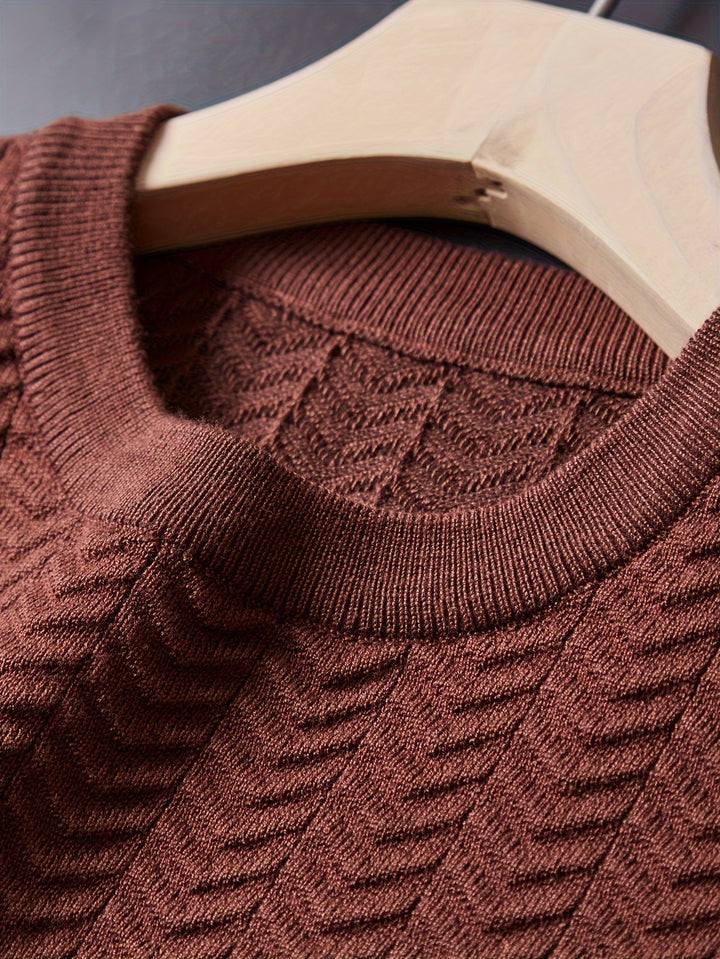 Jace Jacquard Knit Tee