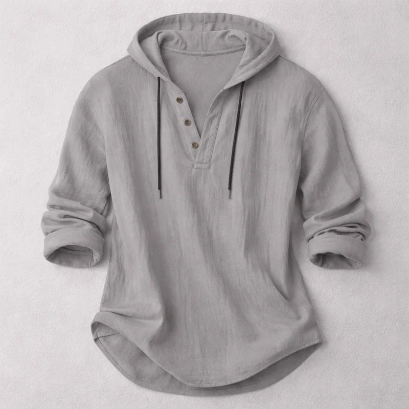 Colton Hooded Henley Shirt