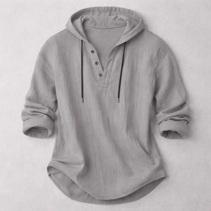 Colton Hooded Henley Shirt