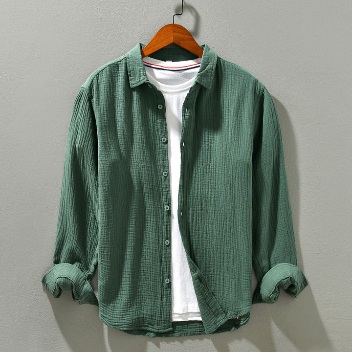 Wolfe Harlow Cotton-Gauze Shirt