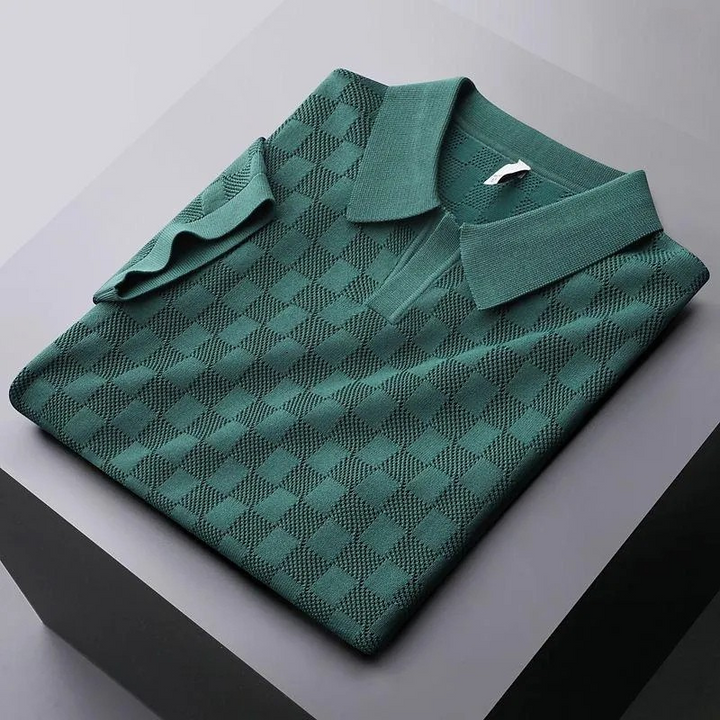 Carson Jacquard Weave Polo