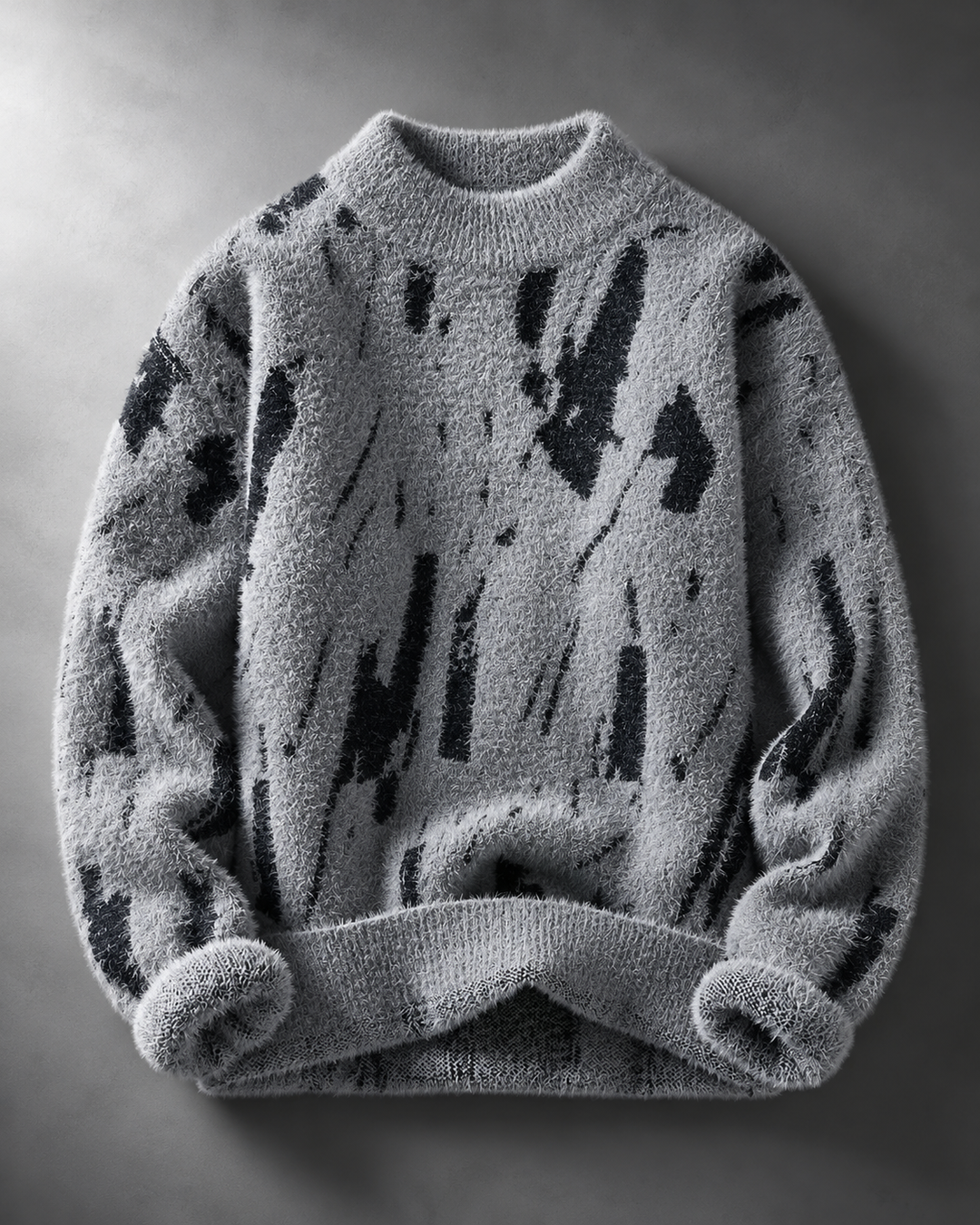 Art-Inspired Knit Pullover