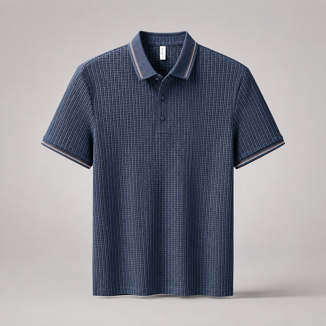 Mercer Waffle-Knit Polo