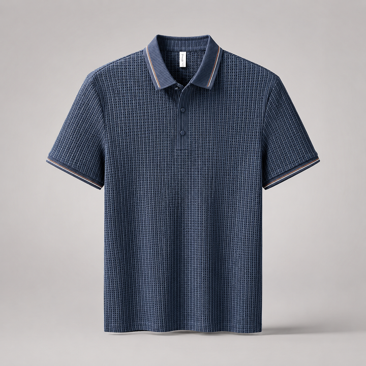Mercer Waffle-Knit Polo