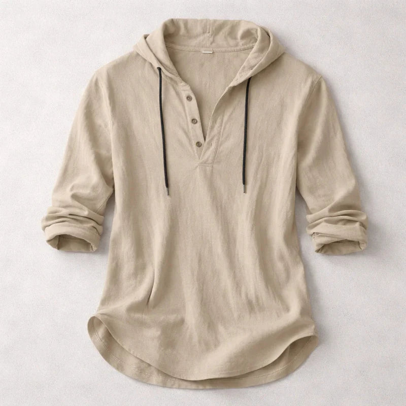 Colton Hooded Henley Shirt