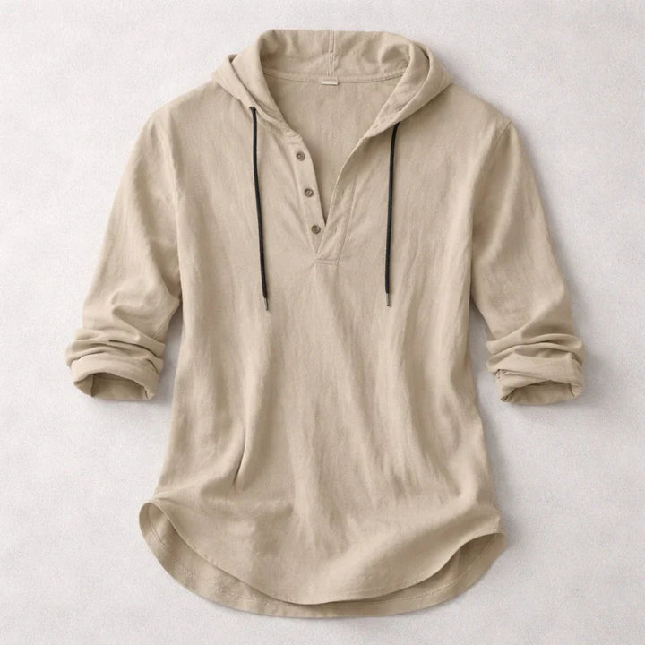 Colton Hooded Henley Shirt