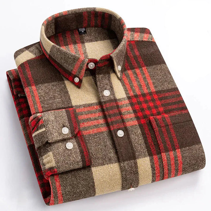 Rockwell Brushed Cotton Flannel Shirt