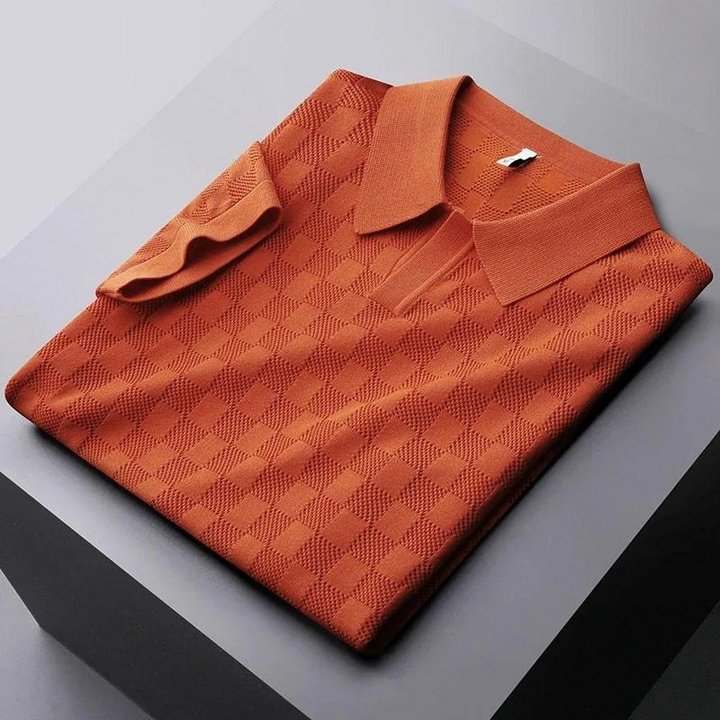 Carson Jacquard Weave Polo