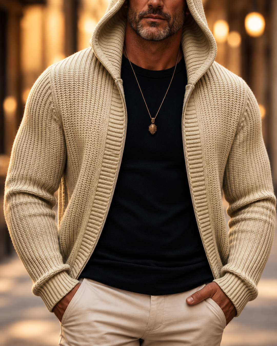 Whitmore Hooded Zip Cardigan