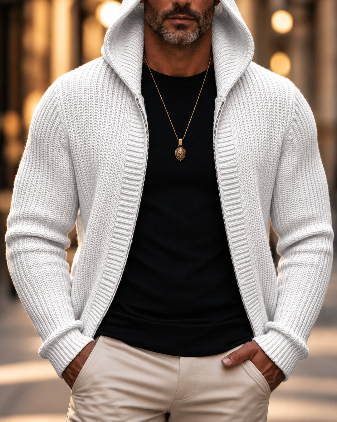 Whitmore Hooded Zip Cardigan