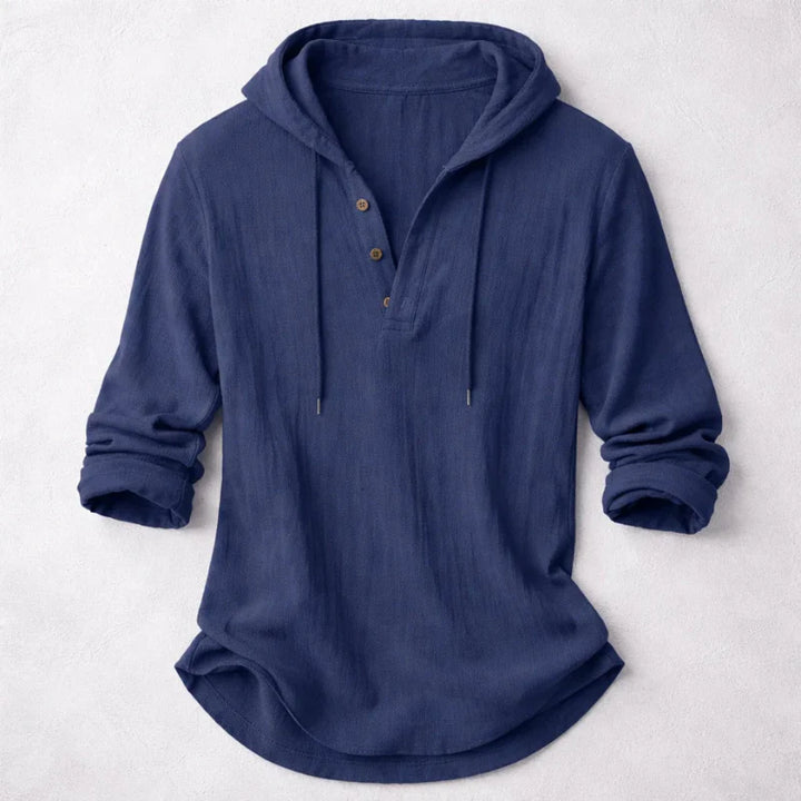 Colton Hooded Henley Shirt