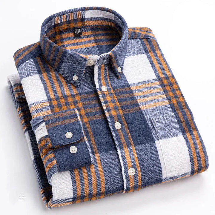 Rockwell Brushed Cotton Flannel Shirt