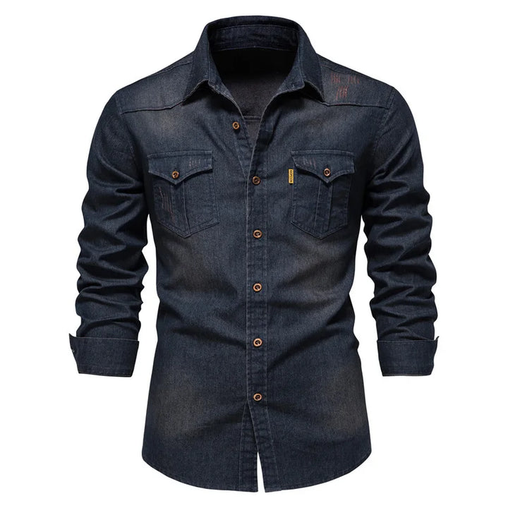 Adaptive Fit Cotton-Denim Shirt