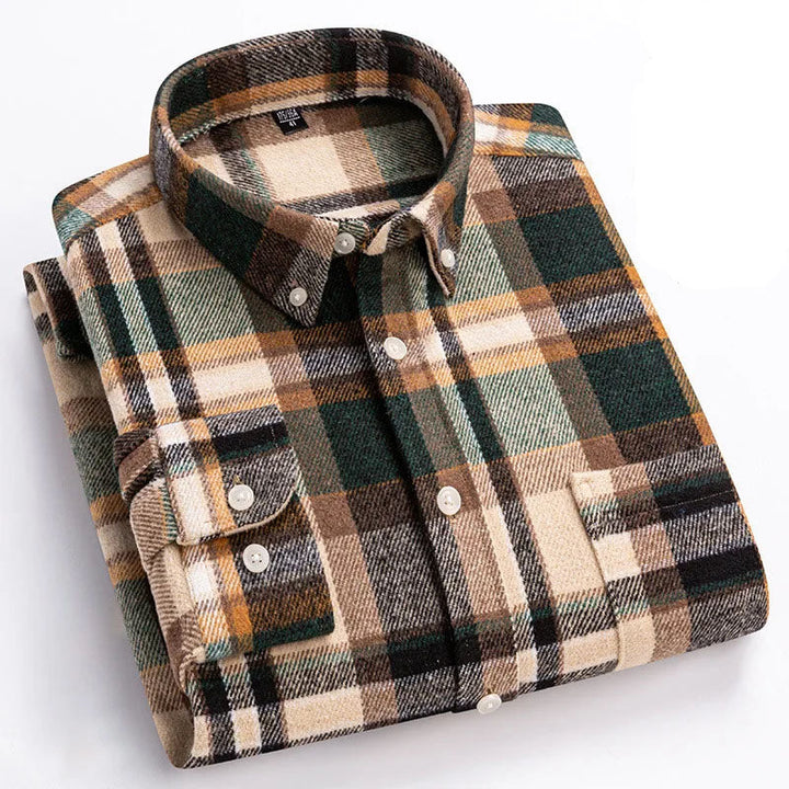 Rockwell Brushed Cotton Flannel Shirt