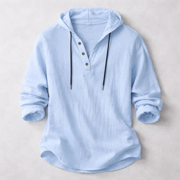 Colton Hooded Henley Shirt