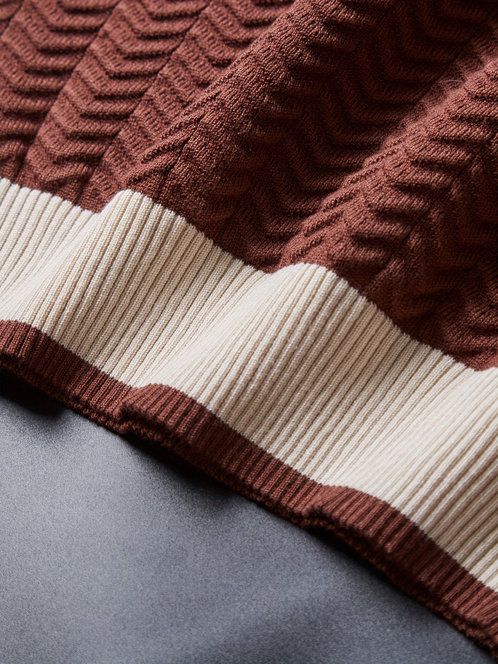 Jace Jacquard Knit Tee
