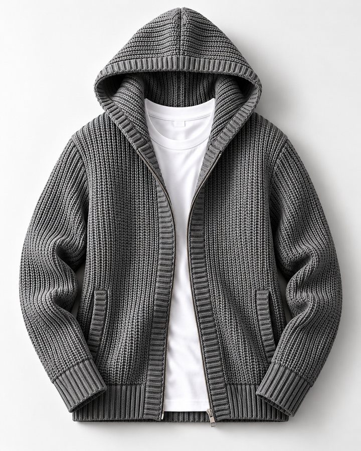 Whitmore Hooded Zip Cardigan