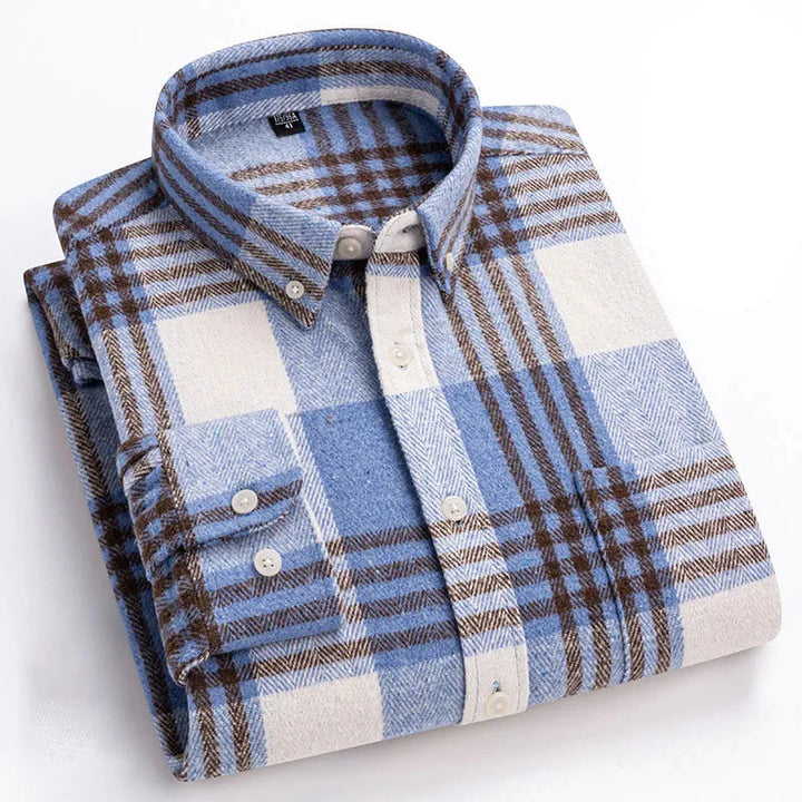 Rockwell Brushed Cotton Flannel Shirt