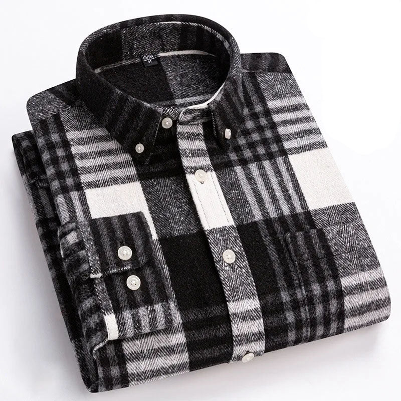 Rockwell Brushed Cotton Flannel Shirt
