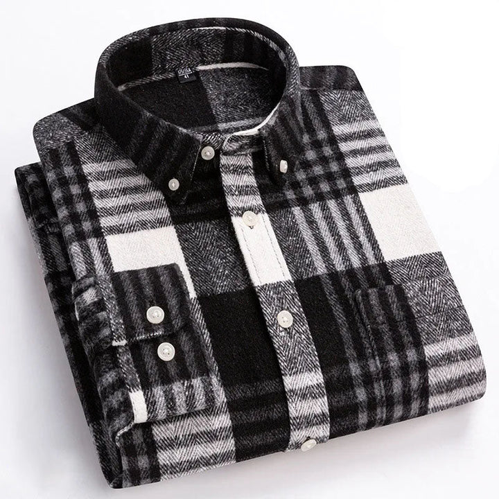 Rockwell Brushed Cotton Flannel Shirt