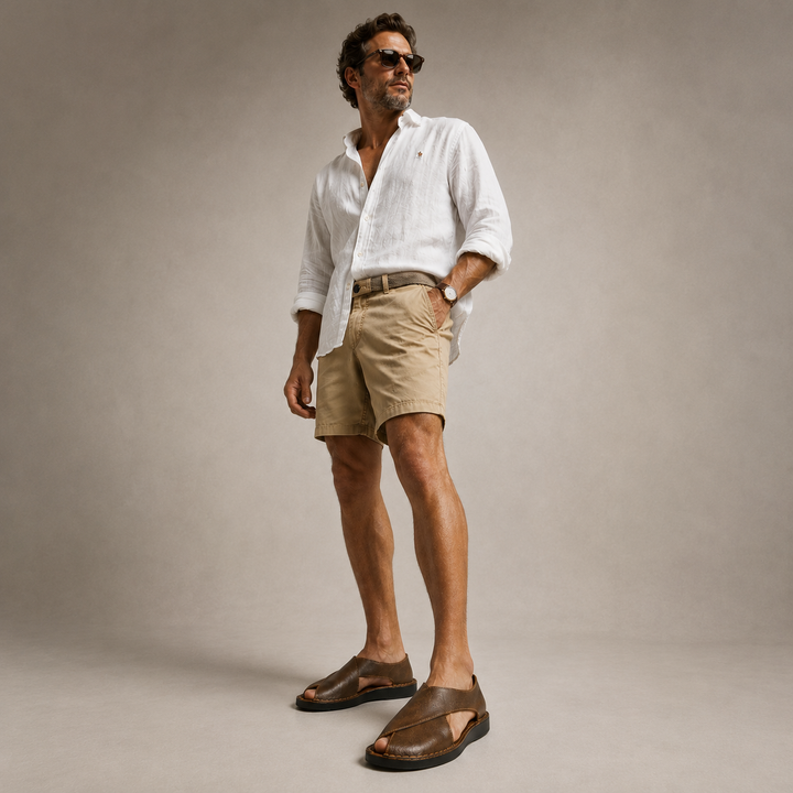 Capri Genuine Italian Leather Sandal