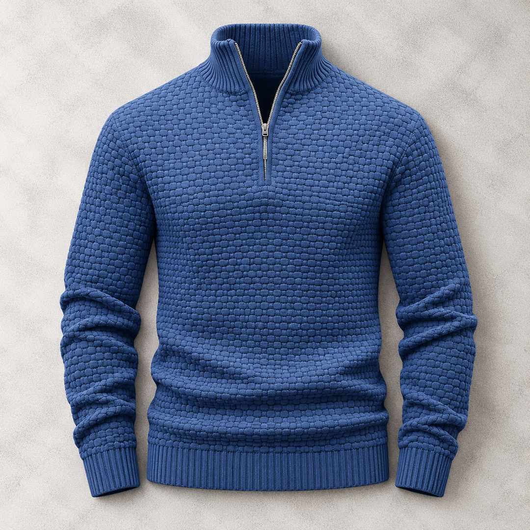 Ashton Textured Quarter-Zip Sweater