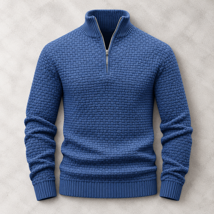 Ashton Textured Quarter-Zip Sweater