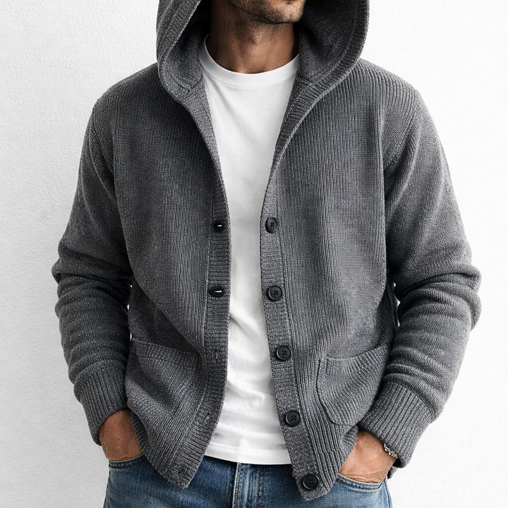 Harrison Hooded Knit Cardigan