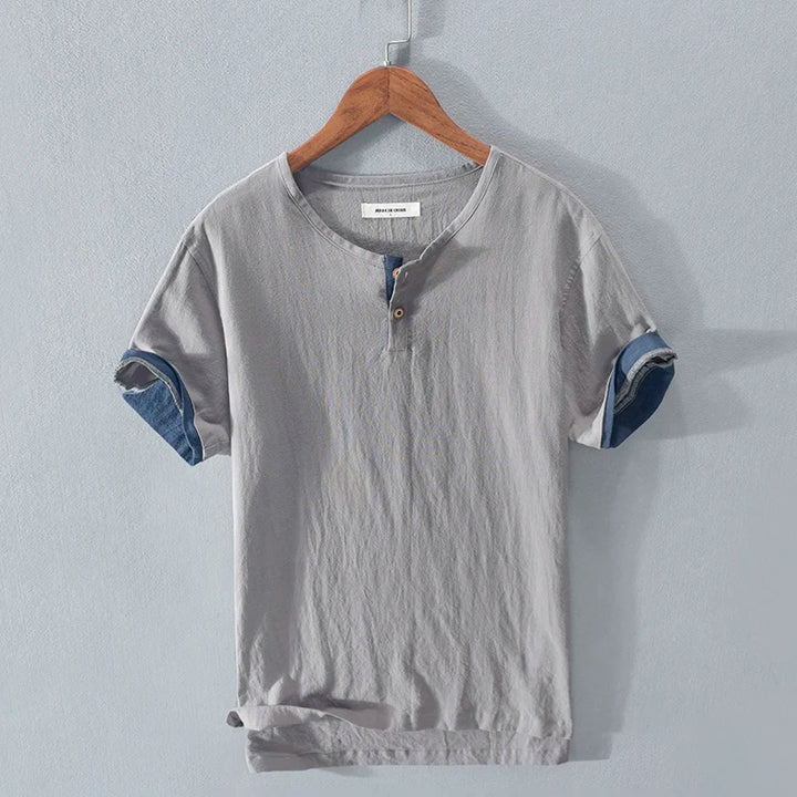 Mason Wolfe Cotton-Linen Henley