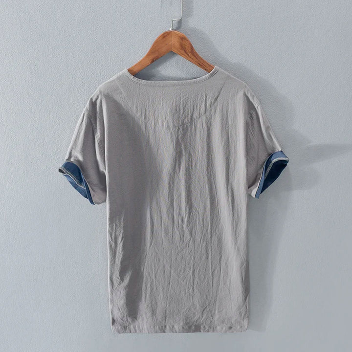 Mason Wolfe Cotton-Linen Henley