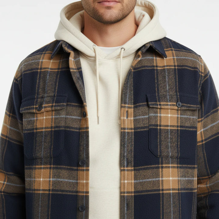 Rockwell Brushed Cotton Flannel Shirt