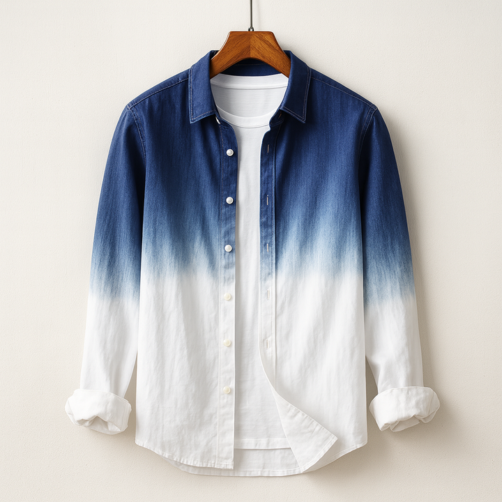 Azure Horizon Linen Shirt